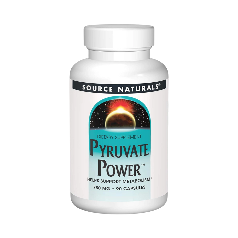 Source Naturals, Pyruvate Power, 750 Mg, 90 Capsules