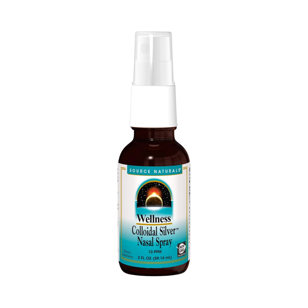 Source Naturals, Wellness Colloidal Silver Nasal Spray, 10 ppm, 2 Oz Liquid