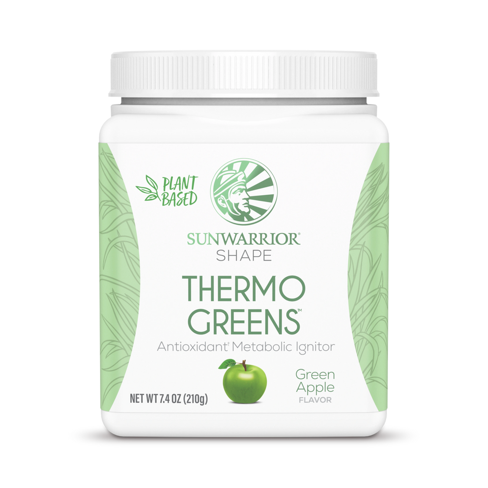Sunwarrior, Shape, Thermo Greens, Green Apple, 210 g