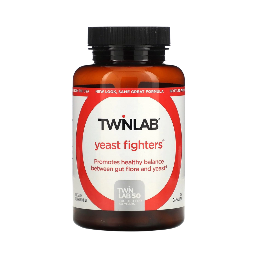 Twinlab, Yeast Fighters, 75 Capsules