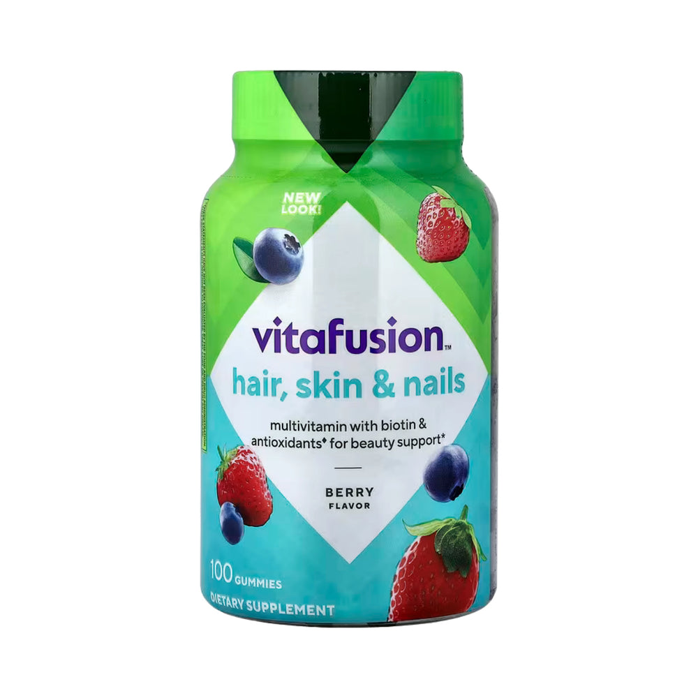 VitaFusion, Hair, Skin & Nails Gummies, Berry, 100 Gummies