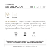 EcoNugenics, Ten Mushroom Formula, 120 Capsules
