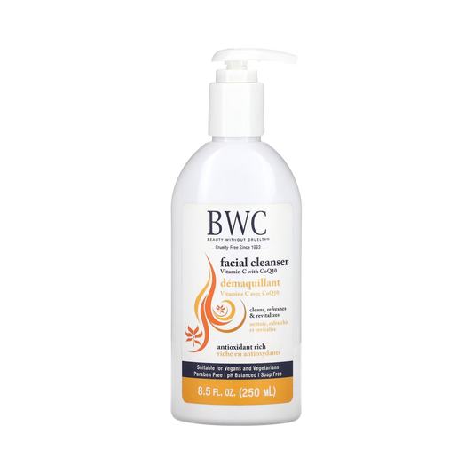 Beauty Without Cruelty, Facial Cleanser, With Vitamin C & CoQ10, 8.5 Fl Oz