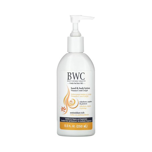 Beauty Without Cruelty, Hand & Body Lotion, Vitamin C With CoQ10, 8.5 Fl Oz