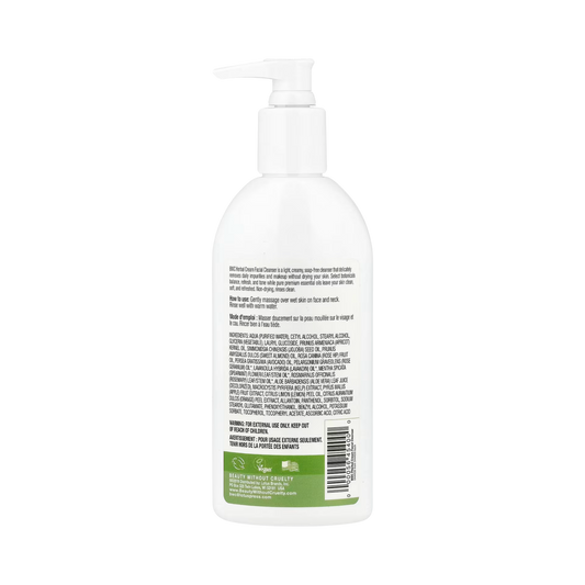 Beauty Without Cruelty, Facial Cleanser, Herbal Cream, 8.5 Fl Oz