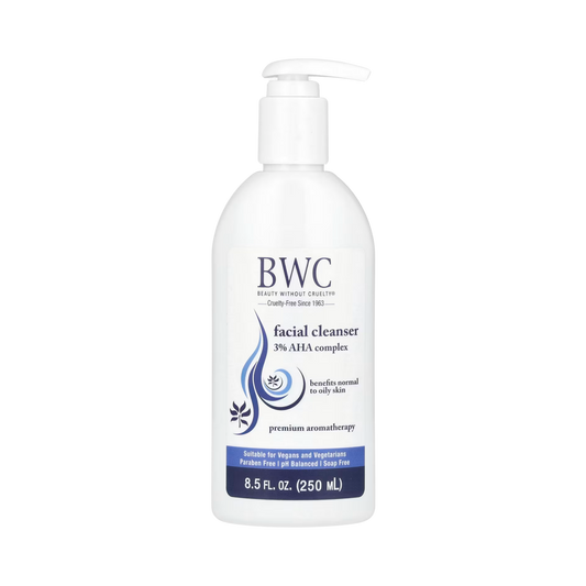 Beauty Without Cruelty, Facial Cleanser, 3% AHA Complex, 8.5 Fl Oz