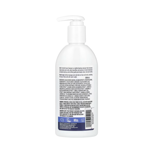 Beauty Without Cruelty, Facial Cleanser, 3% AHA Complex, 8.5 Fl Oz