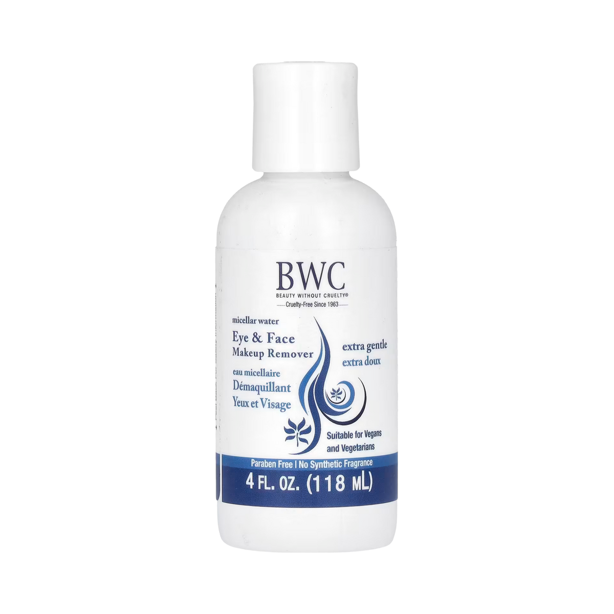Beauty Without Cruelty, Eye & Face Makeup Remover, Extra Gentle, 4 Fl Oz