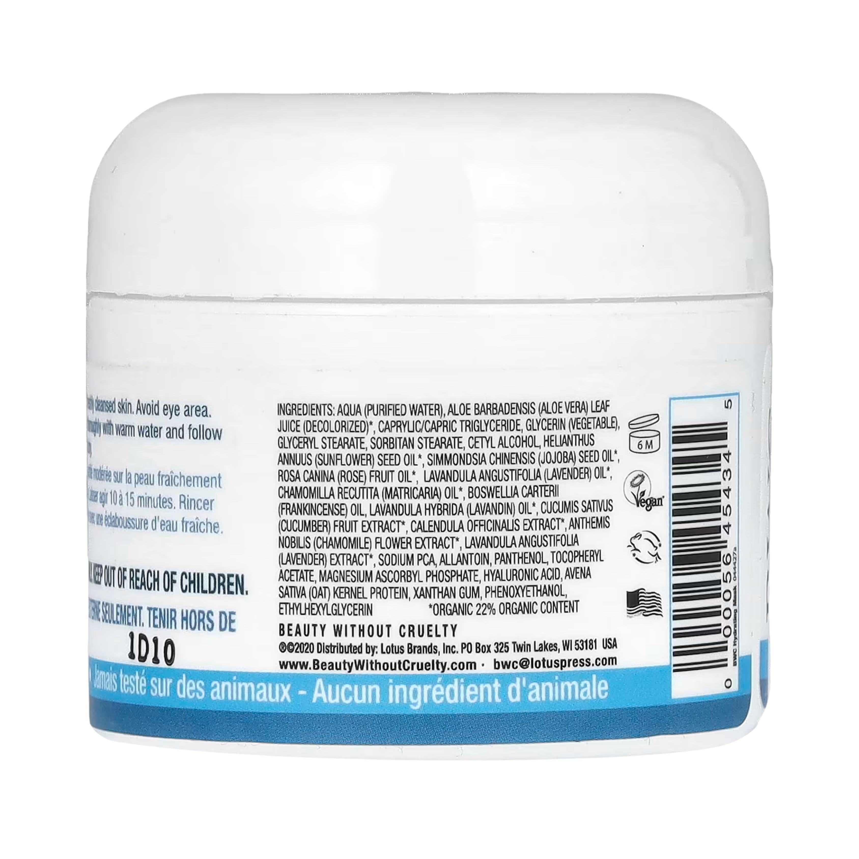 Beauty Without Cruelty, Hydrating Aloe Beauty Mask, 2 Oz