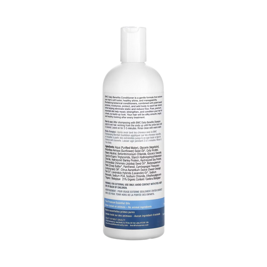 Beauty Without Cruelty, Daily Benefits Conditioner, For All Hair Types, 16 Fl Oz