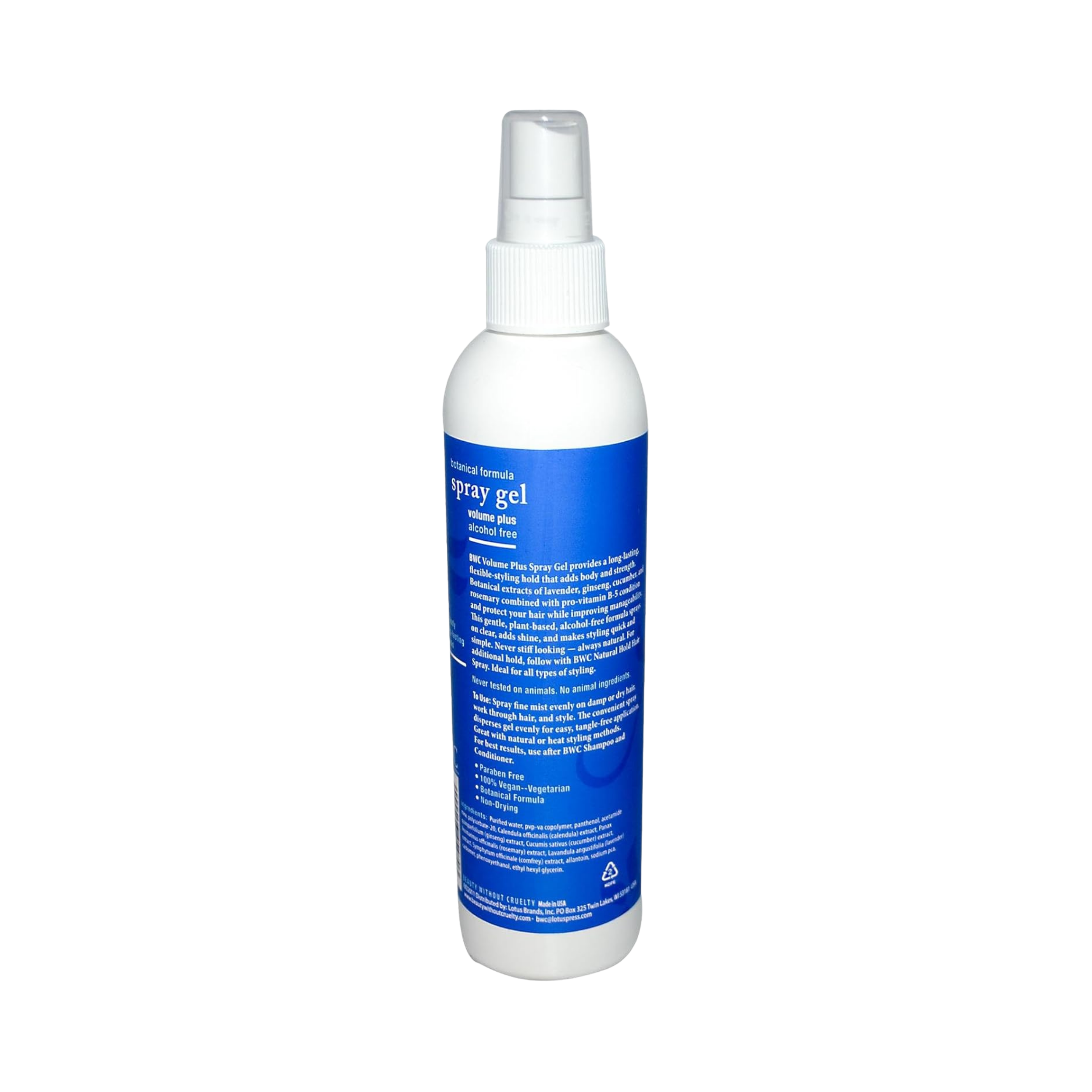 Beauty Without Cruelty, Volume Plus Spray Gel 8.5 Oz