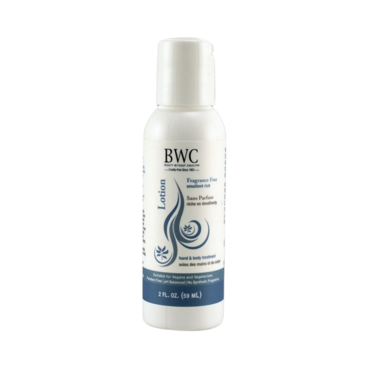 Beauty Without Cruelty, Hand & Body Lotion Fragrance Free, 2 Oz