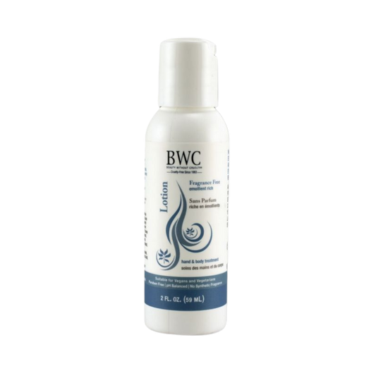 Beauty Without Cruelty, Hand & Body Lotion Fragrance Free, 2 Oz