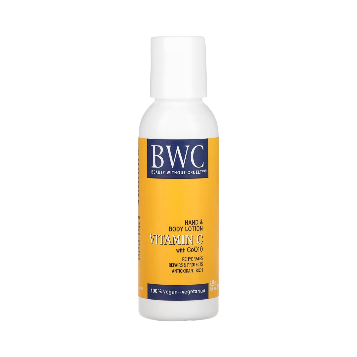 Beauty Without Cruelty, Organic Vitamin C w/CoQ10 Hand & Body Lotion, 2 Oz