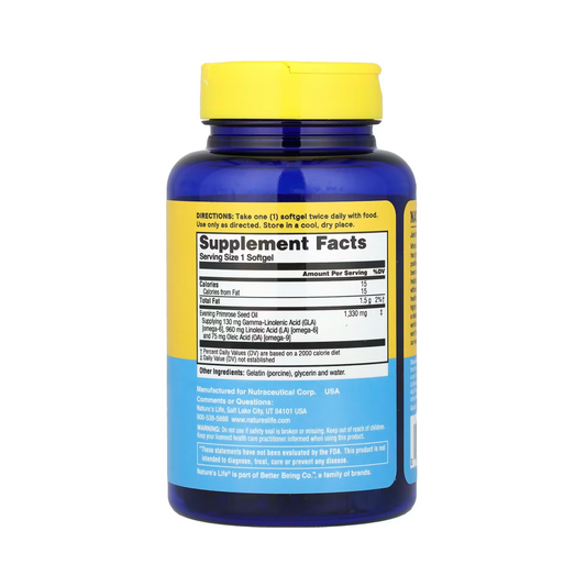 Nature's Life, Evening Primrose Oil, 1300 mg, 60 Softgels