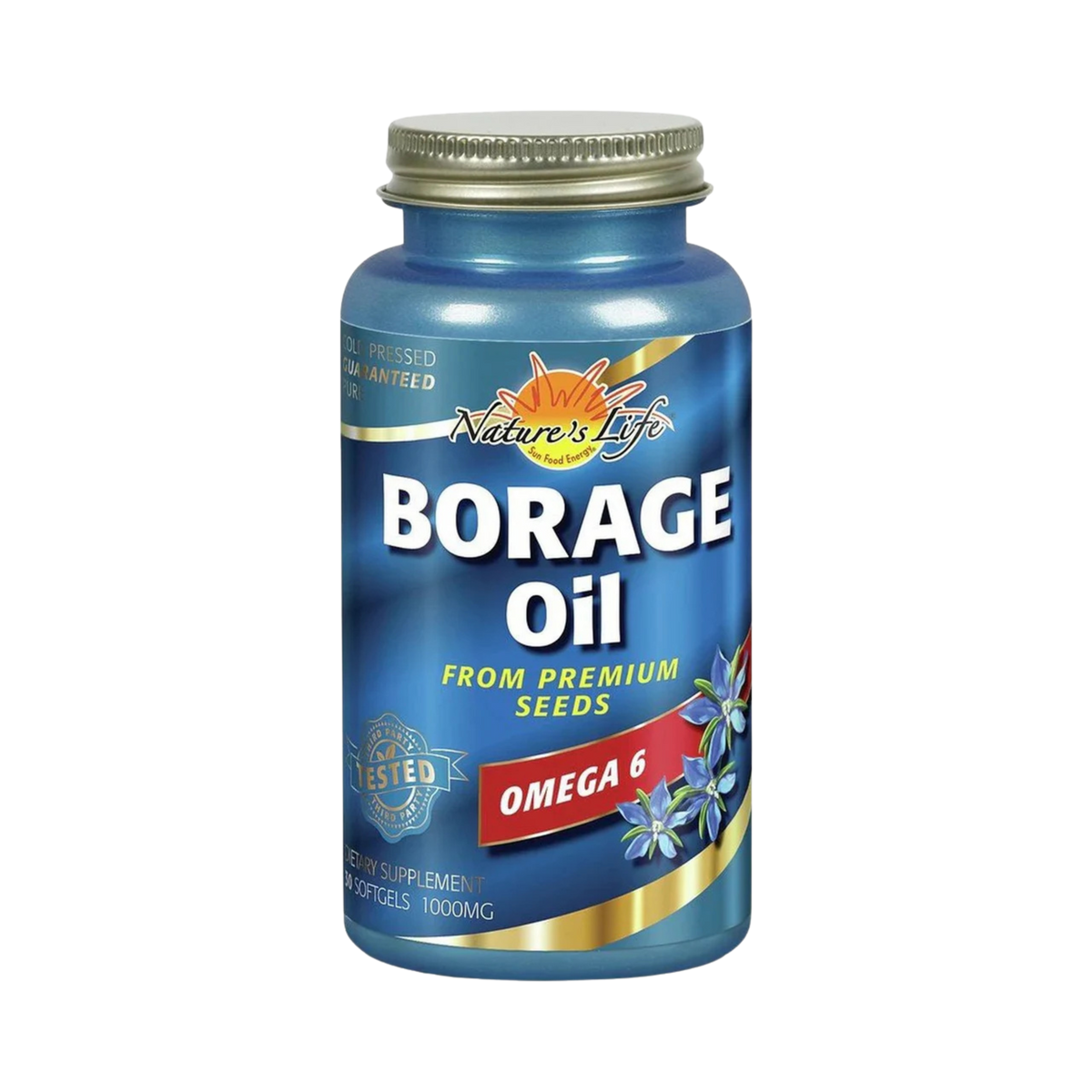 Nature's Life, Borage Oil, 1000 mg, 30 Softgels