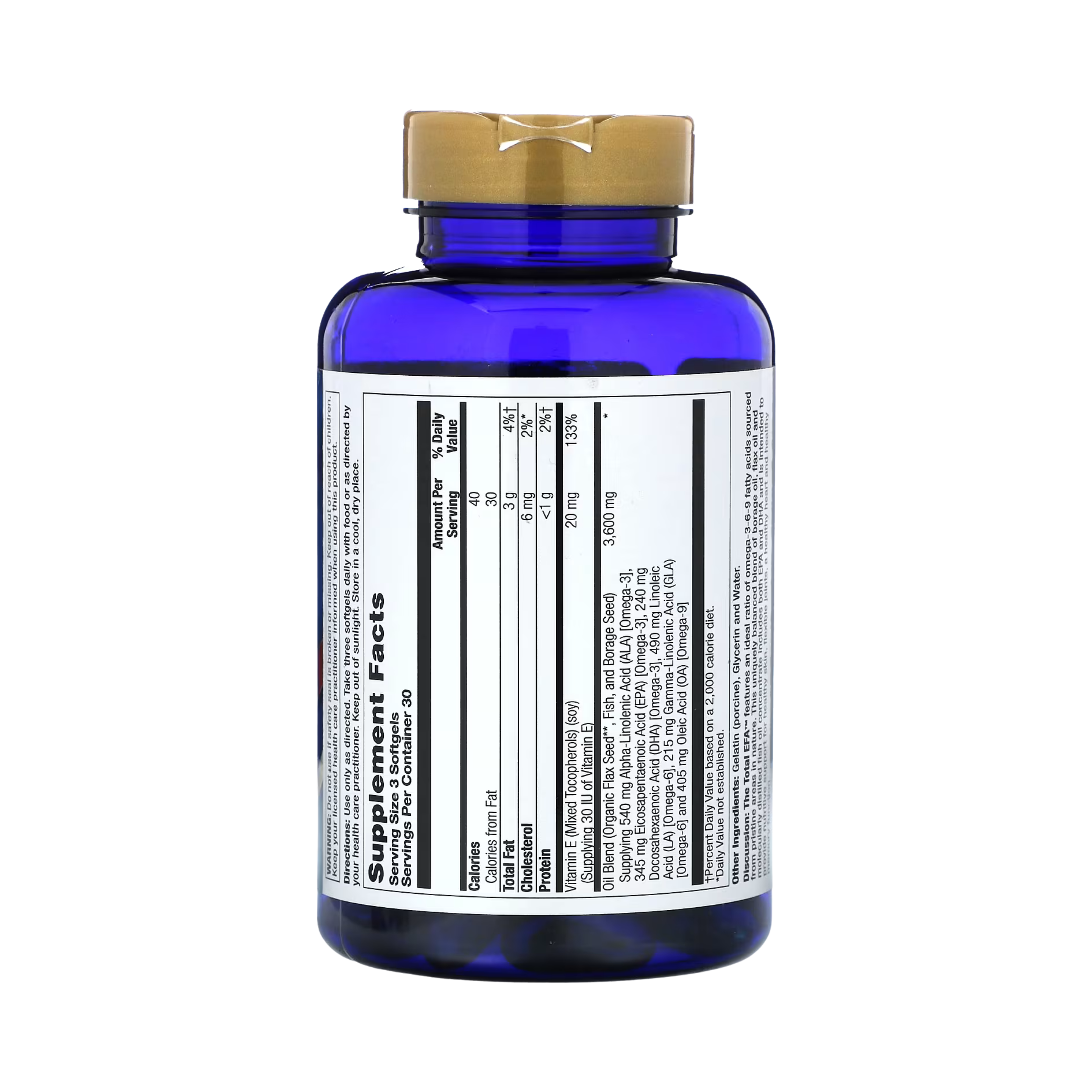 Nature's Life, The Total EFA Fish Oi, 90 Softgels
