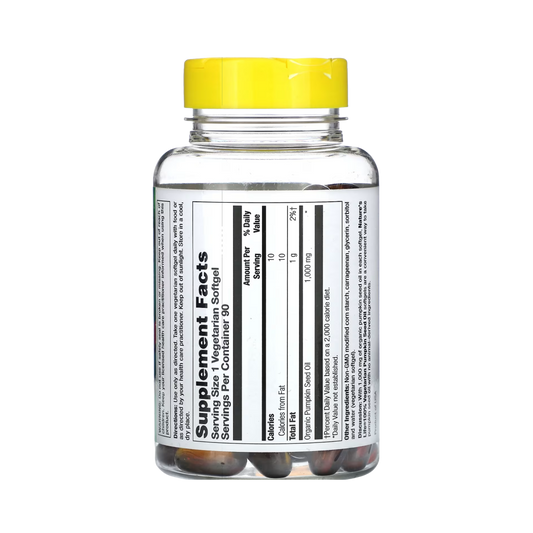 Natures Life Pumpkin Seed Oil 90 Veg Softgel