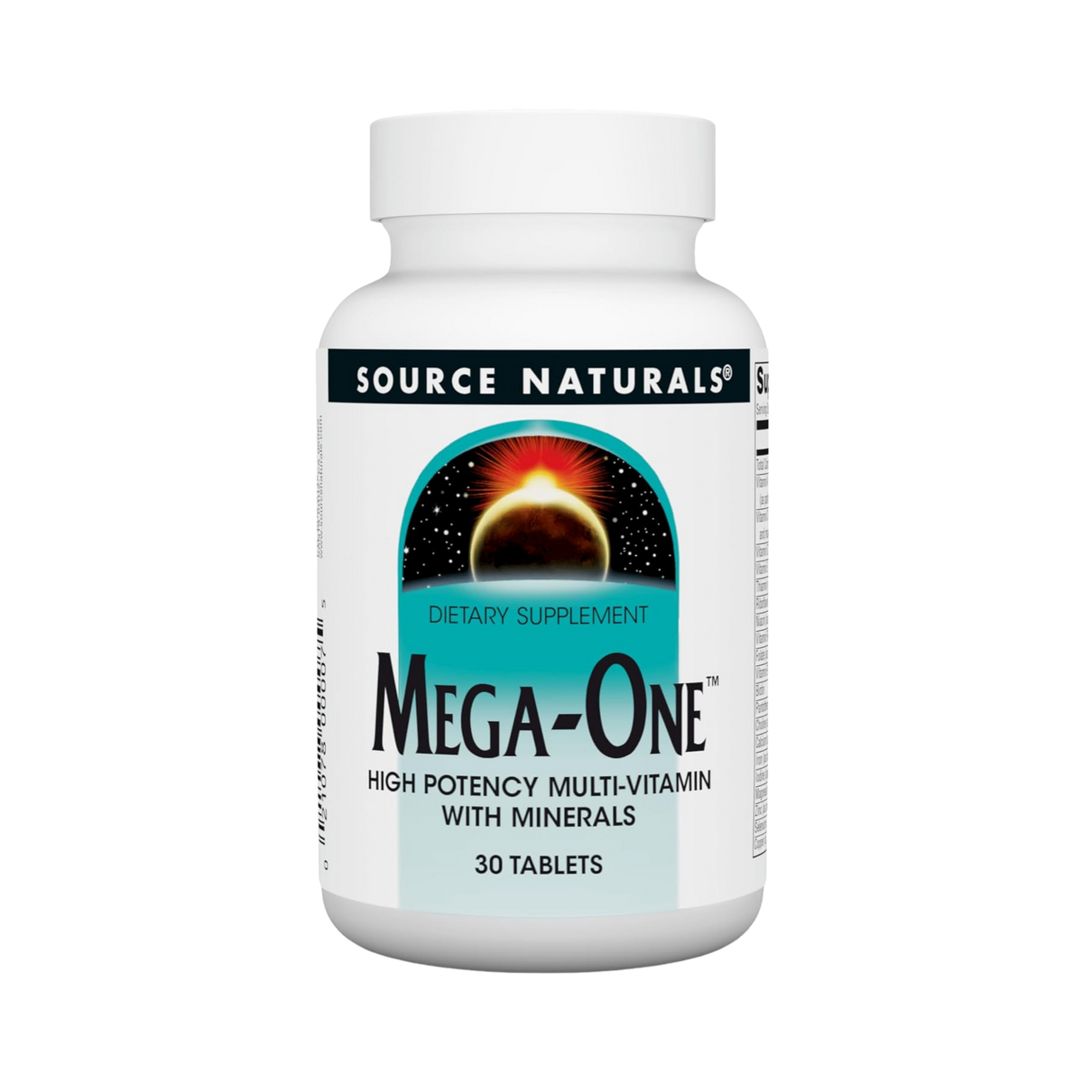 Source Naturals, Mega-One Multi-Vitamin with Minerals, 30 Tablets