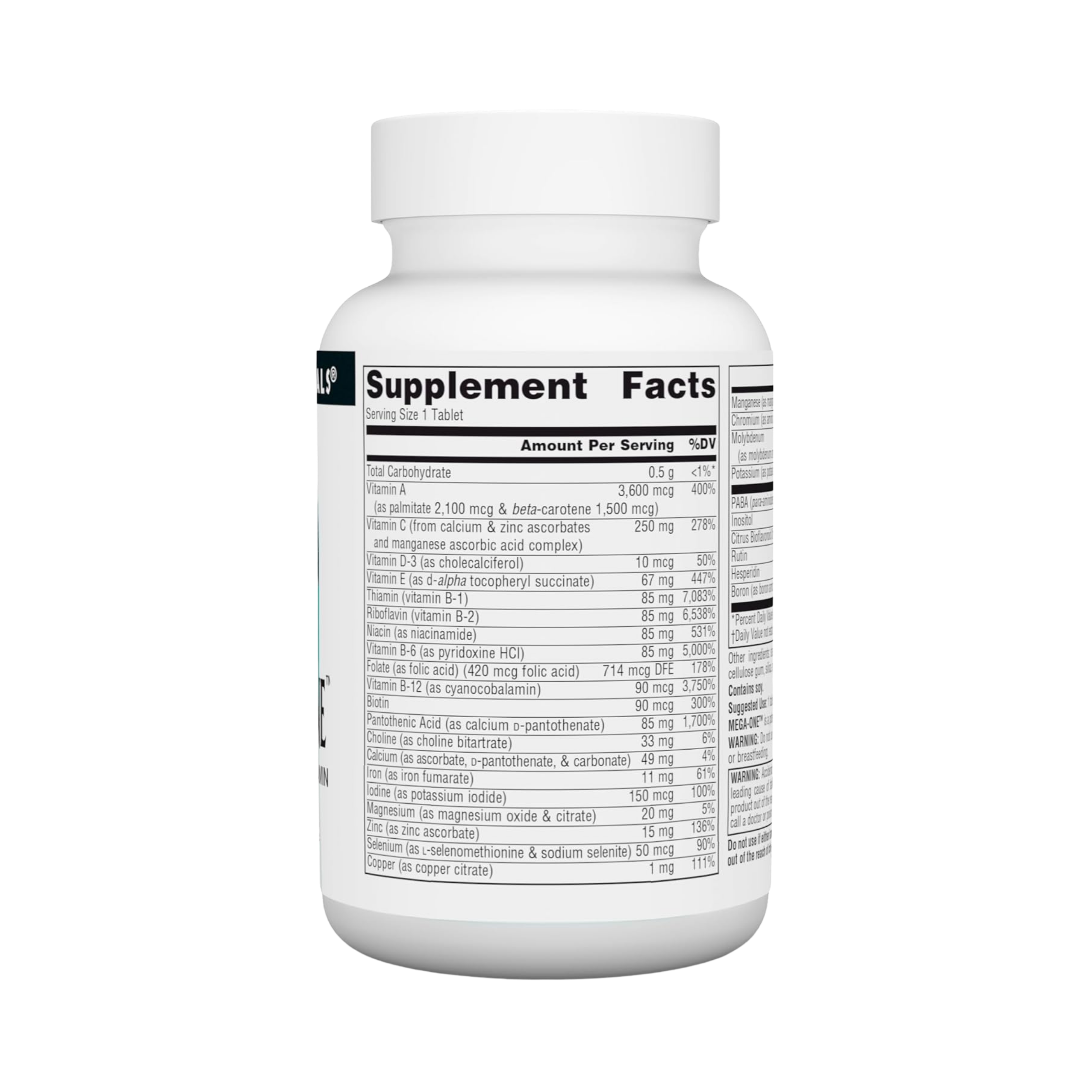 Source Naturals, Mega-One Multi-Vitamin with Minerals, 30 Tablets