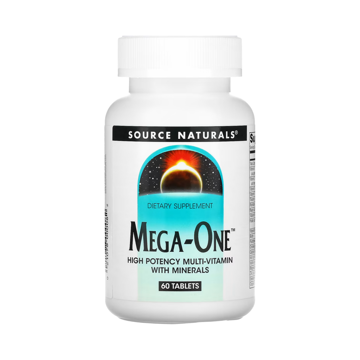 Source Naturals, Mega-One Multi-Vitamin with Minerals, 60 Tablets