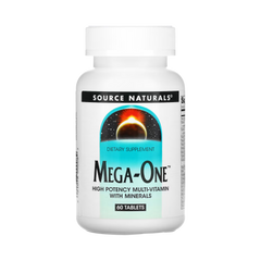 Source Naturals, Mega-One Multi-Vitamin with Minerals, 60 Tablets