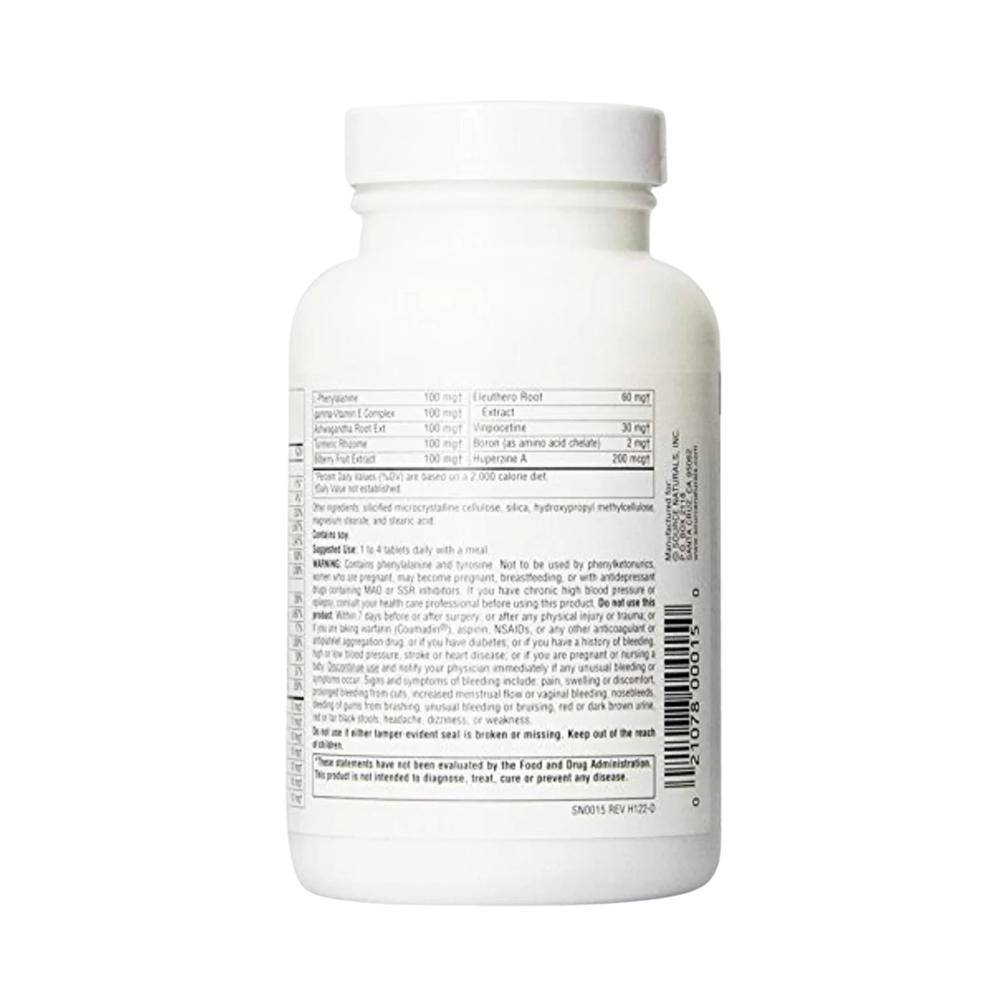Source Naturals, Higher Mind, 60 Tablets