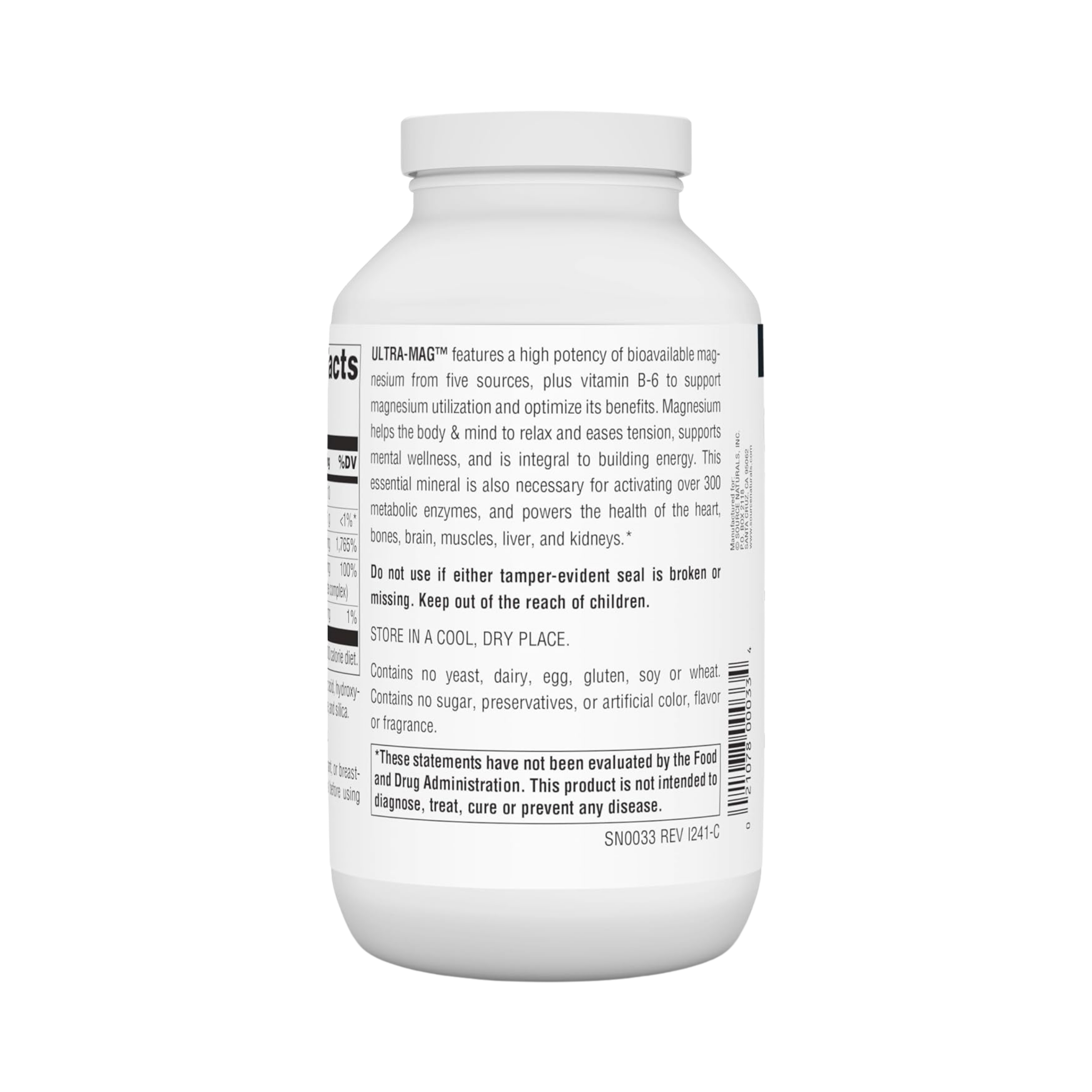 Source Naturals, Ultra-Mag, 240 Tablets