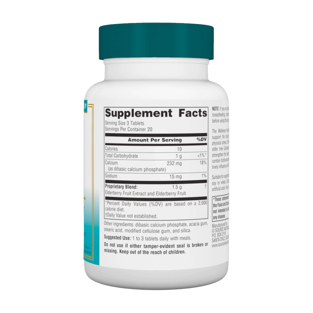 Source Naturals, Wellness Elderberry Extract, 500 Mg, 60 Tablets