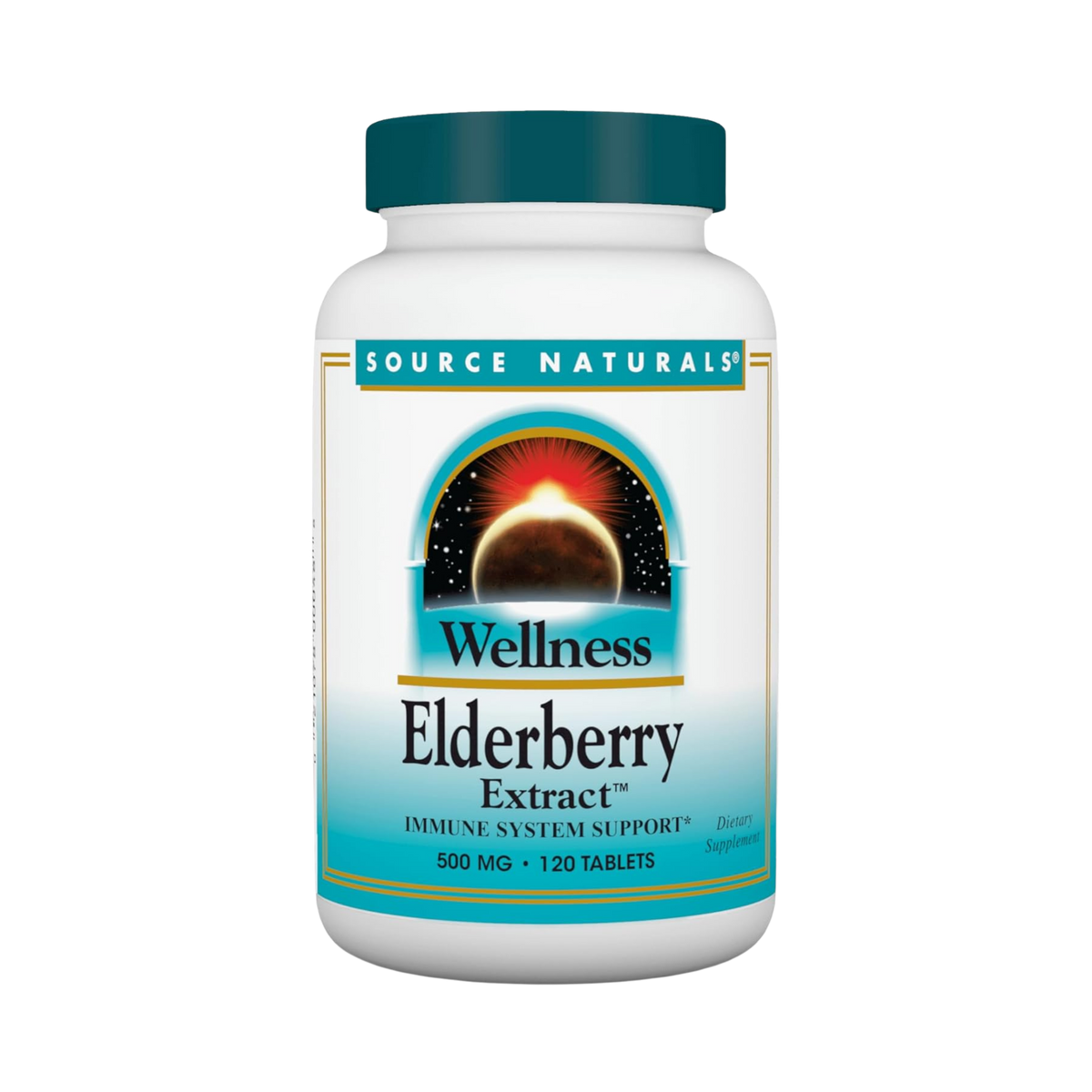 Source Naturals, Wellness Elderberry Extract, 500 Mg, 120 Tablets