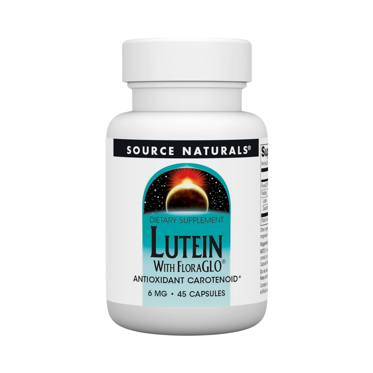 Source Naturals Lutein with FloraGLO, Antioxidant Carotenoid, 6 Mg, 45 Capsules