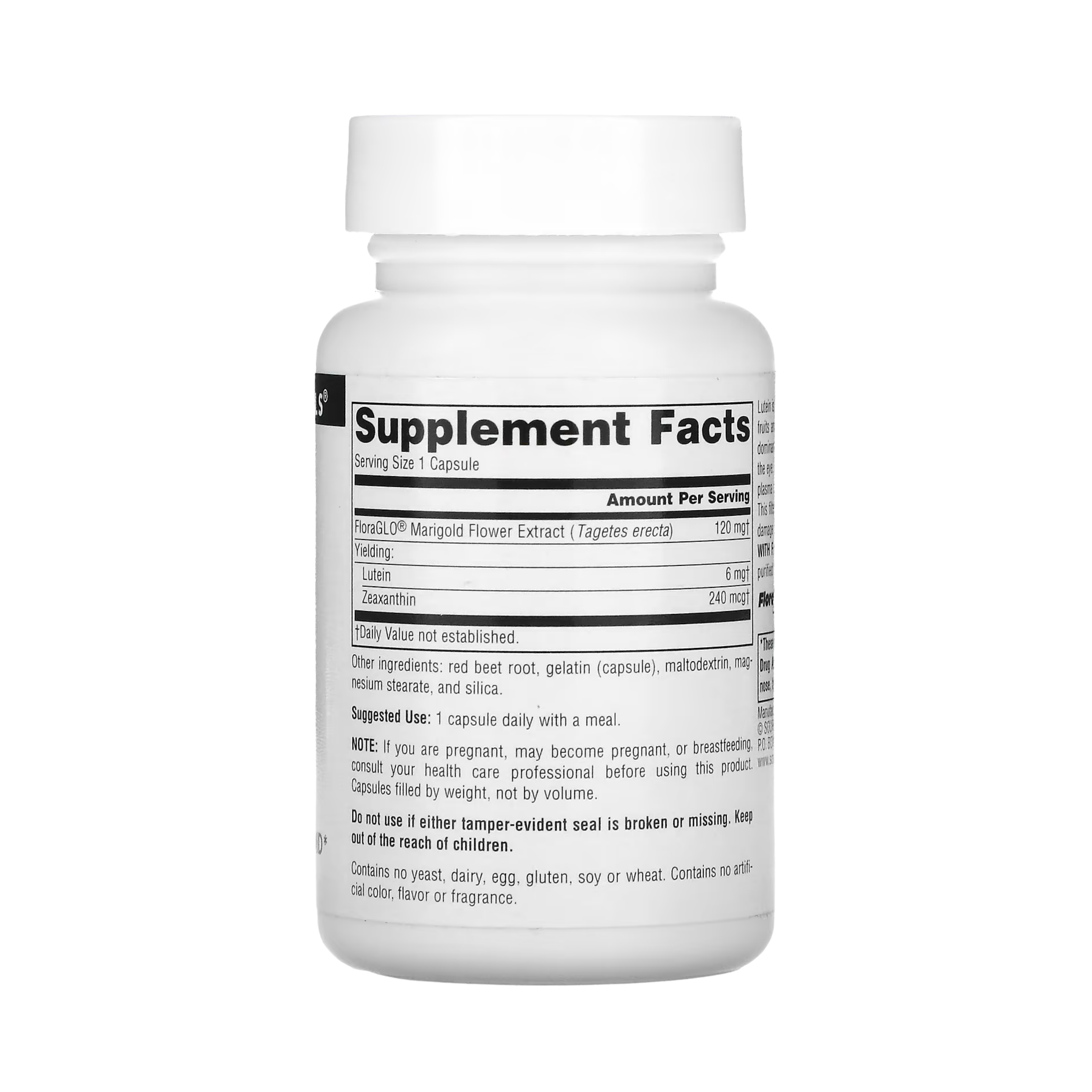 Source Naturals Lutein with FloraGLO, Antioxidant Carotenoid, 6 Mg, 90 Capsules