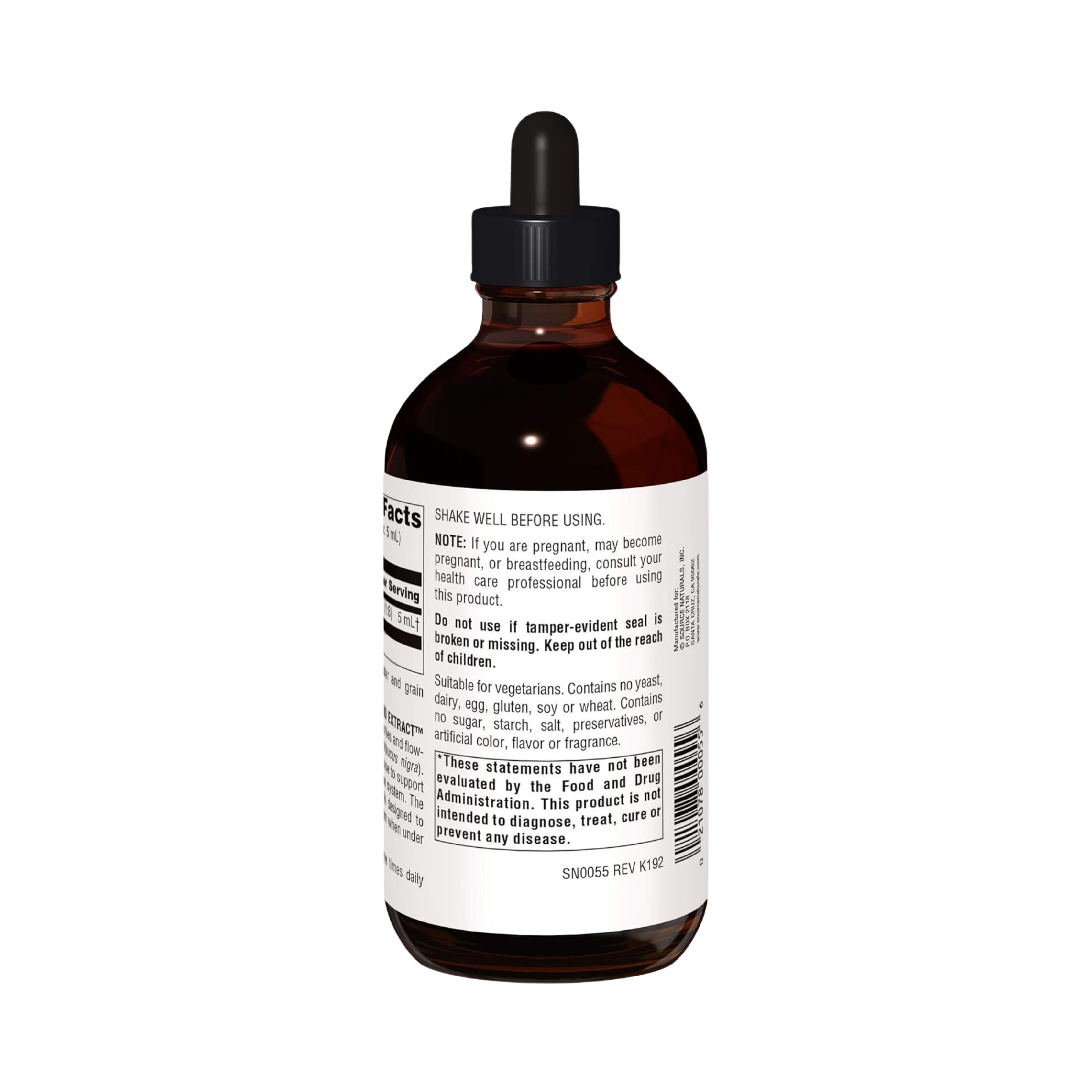 Source Naturals, Wellness Elderberry Liquid Extract, 8 Oz