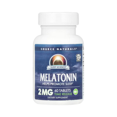 Source Naturals, Sleep Science Melatonin, 2 Mg, 60 Time Release Tablets