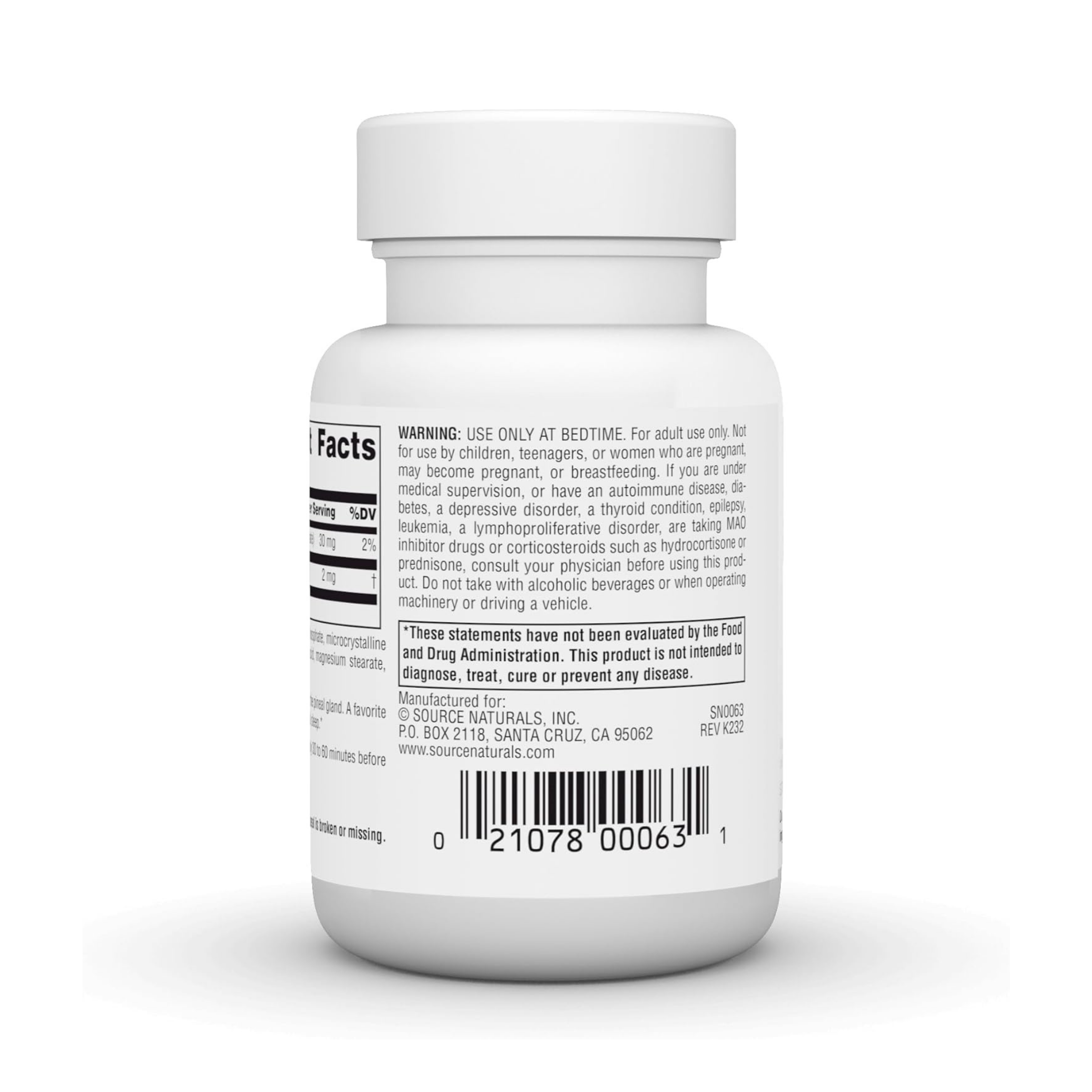 Source Naturals, Sleep Science Melatonin, 2 Mg, 120 Time Release Tablets