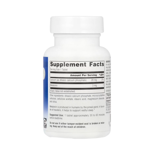 Source Naturals, Sleep Science Melatonin, 3 Mg, 60 Time Release Tablets