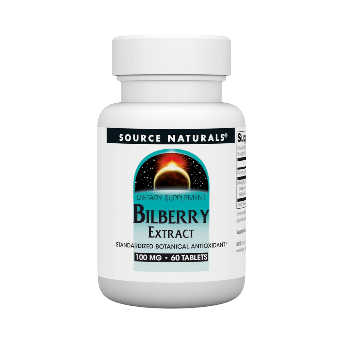Source Naturals, Bilberry Extract, 100 Mg, 60 Tablets