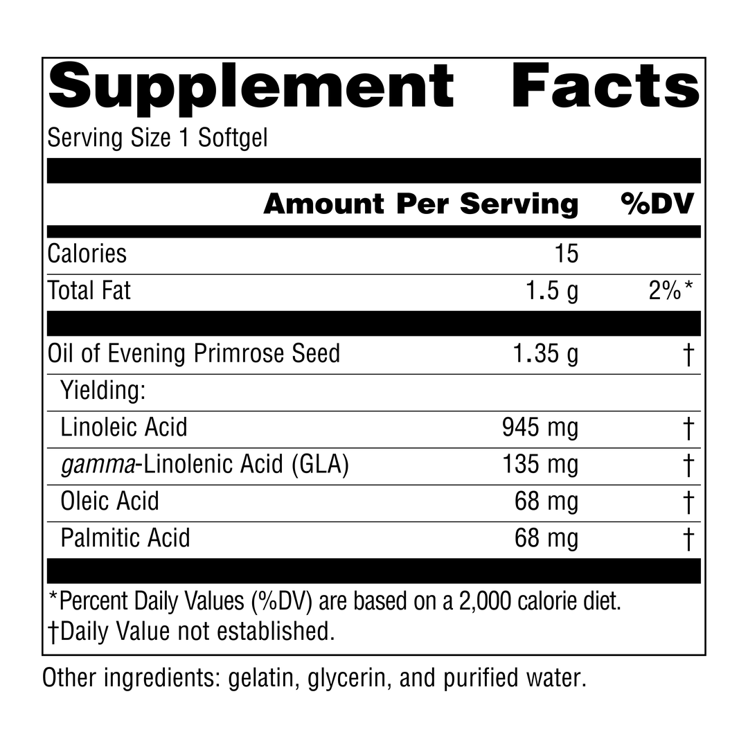 Source Naturals, Evening Primrose Oil, Hexane-Free, 1350 Mg, 30 Softgels