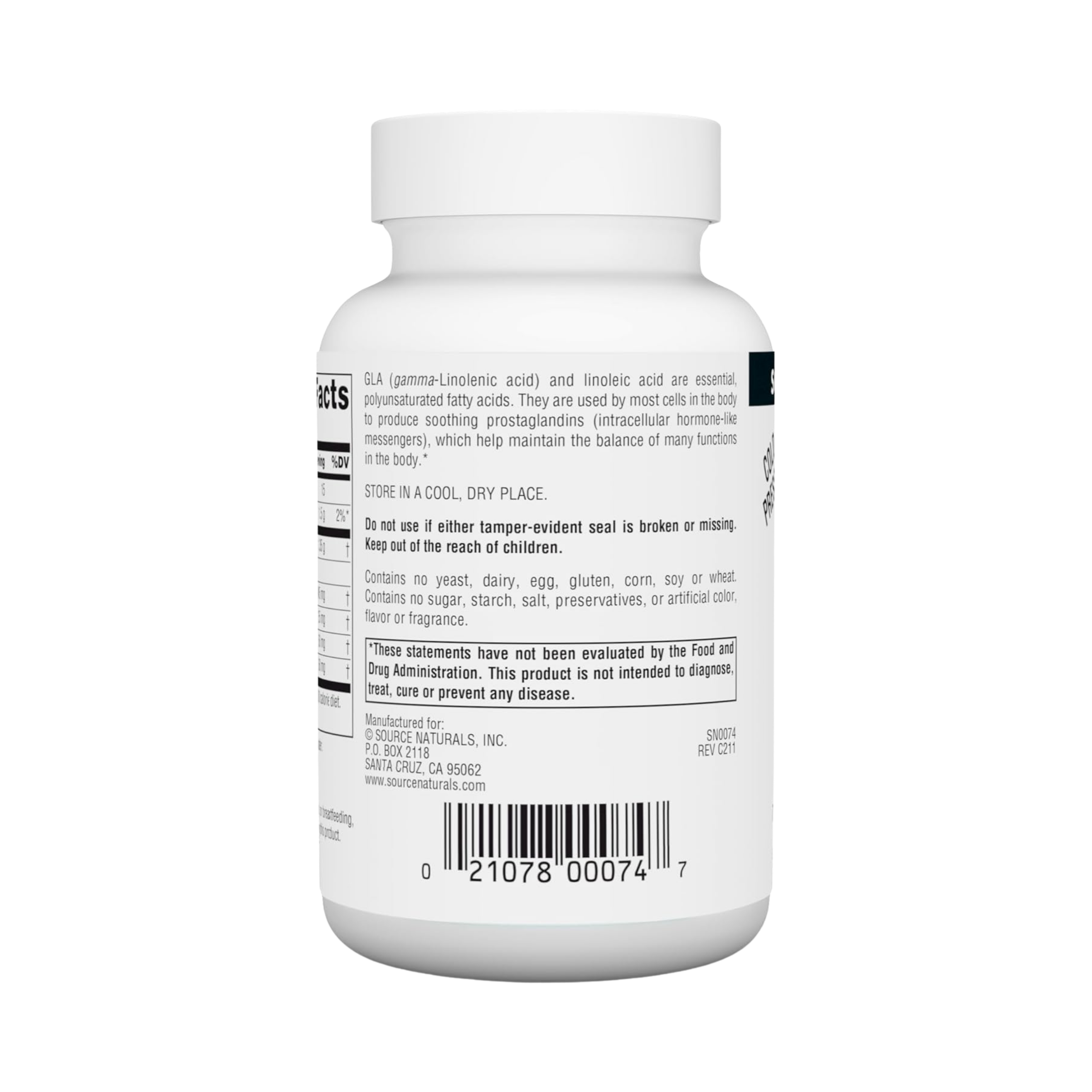 Source Naturals, Evening Primrose Oil, Hexane-Free, 1350 Mg, 30 Softgels