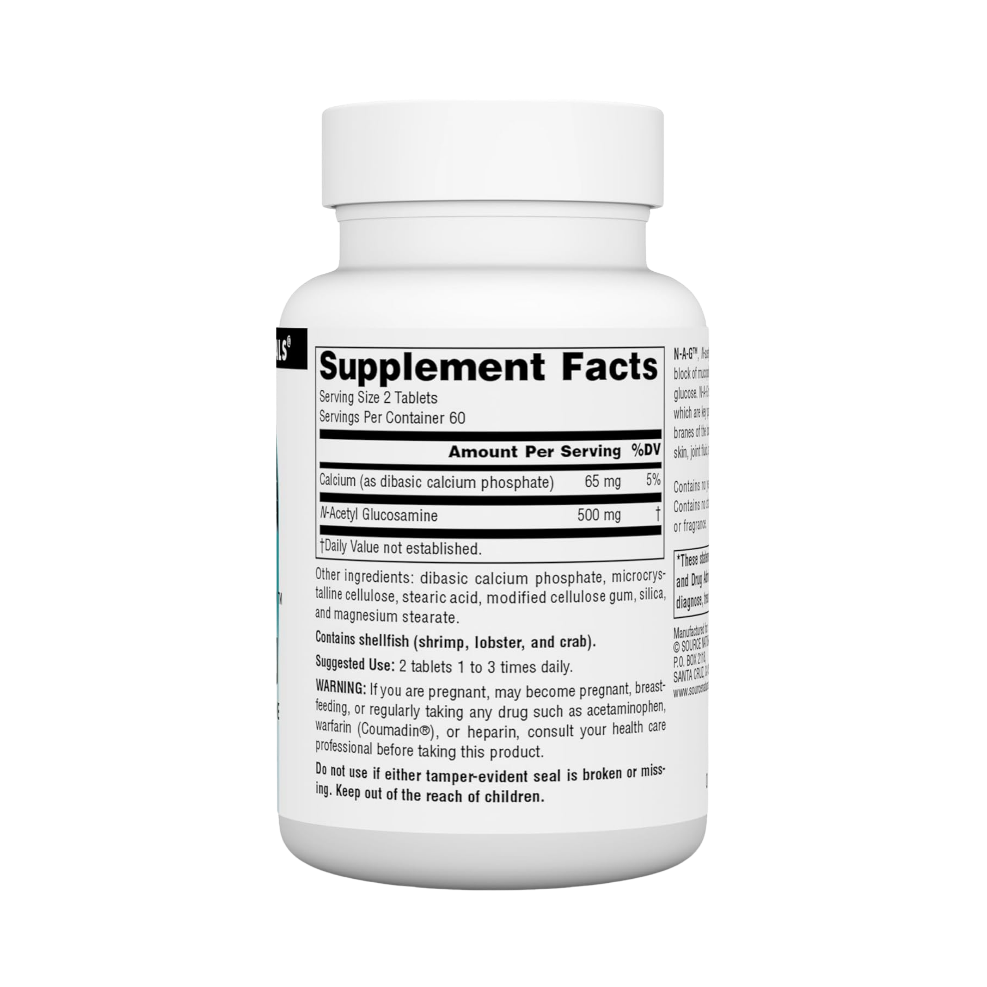 Source Naturals, N-A-G, 250 Mg, 120 Tablets