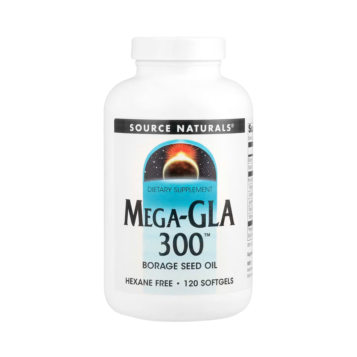 Source Naturals, Mega-GLA 300, 120 Softgels