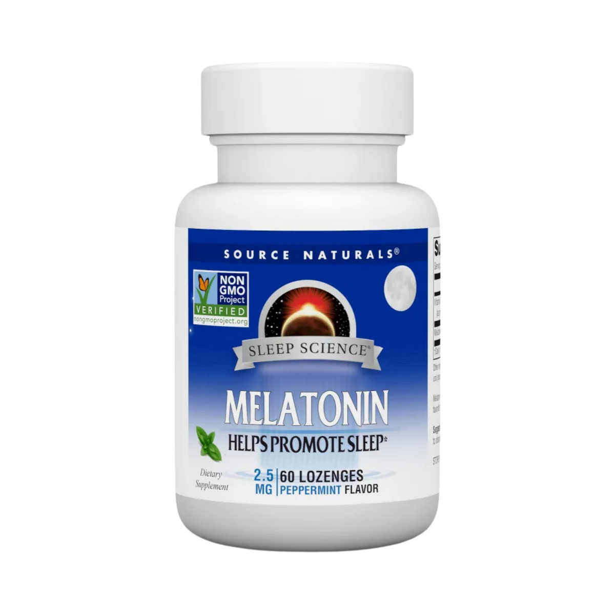 Source Naturals, Sleep Science, Melatonin, Peppermint, 2.5 Mg, 60 Lozenges
