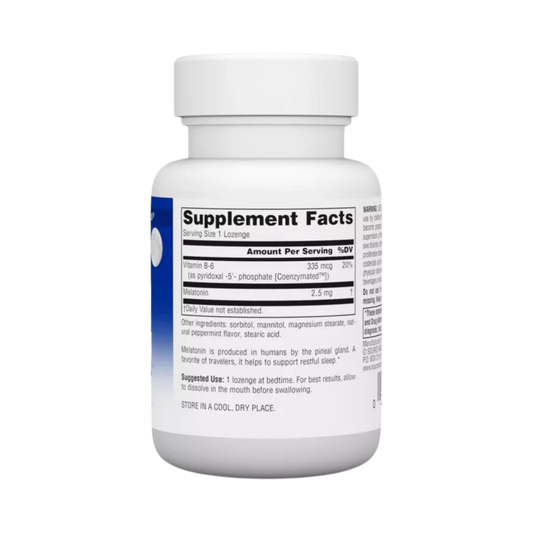 Source Naturals, Sleep Science, Melatonin, Peppermint, 2.5 Mg, 60 Lozenges