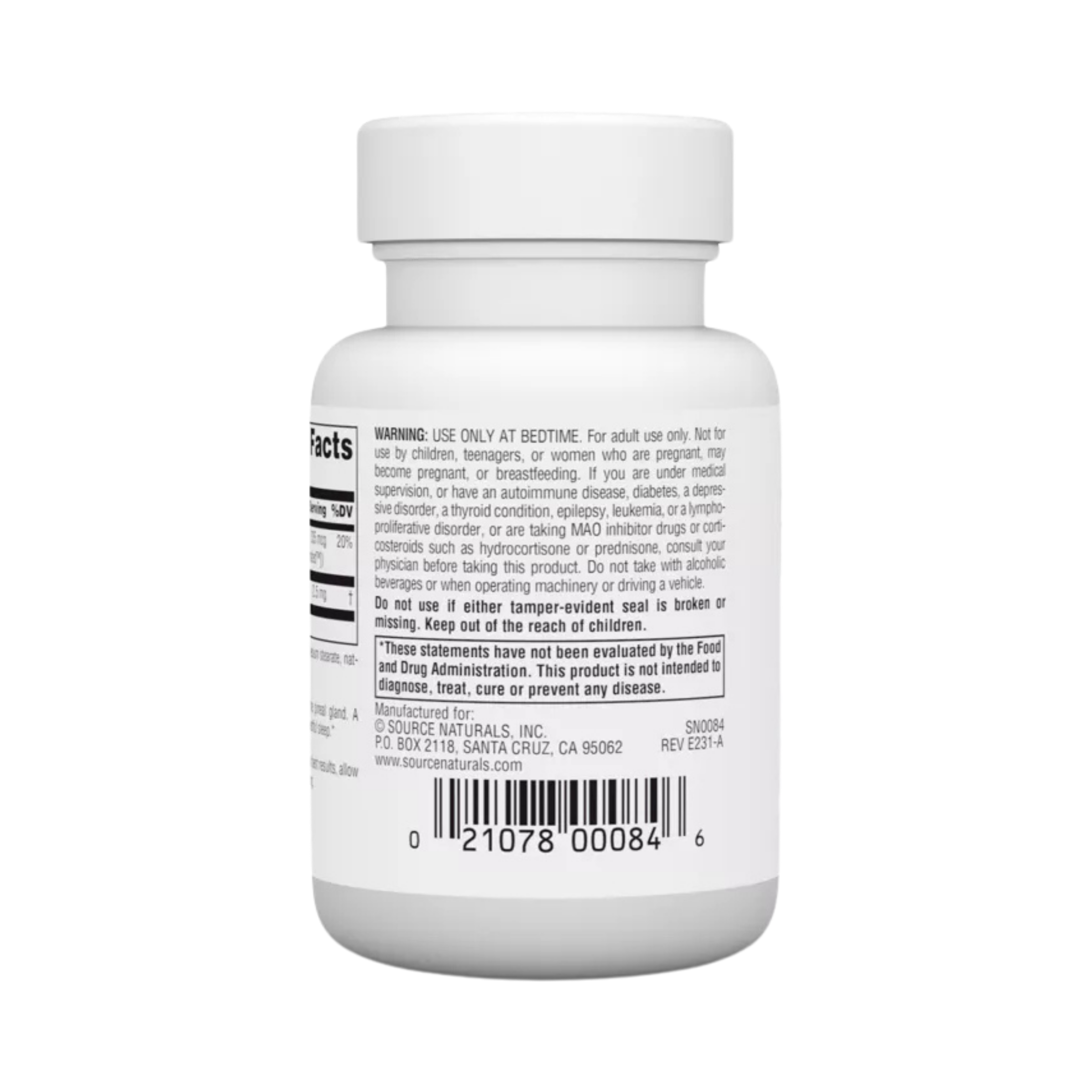 Source Naturals, Sleep Science, Melatonin, Peppermint, 2.5 Mg, 60 Lozenges