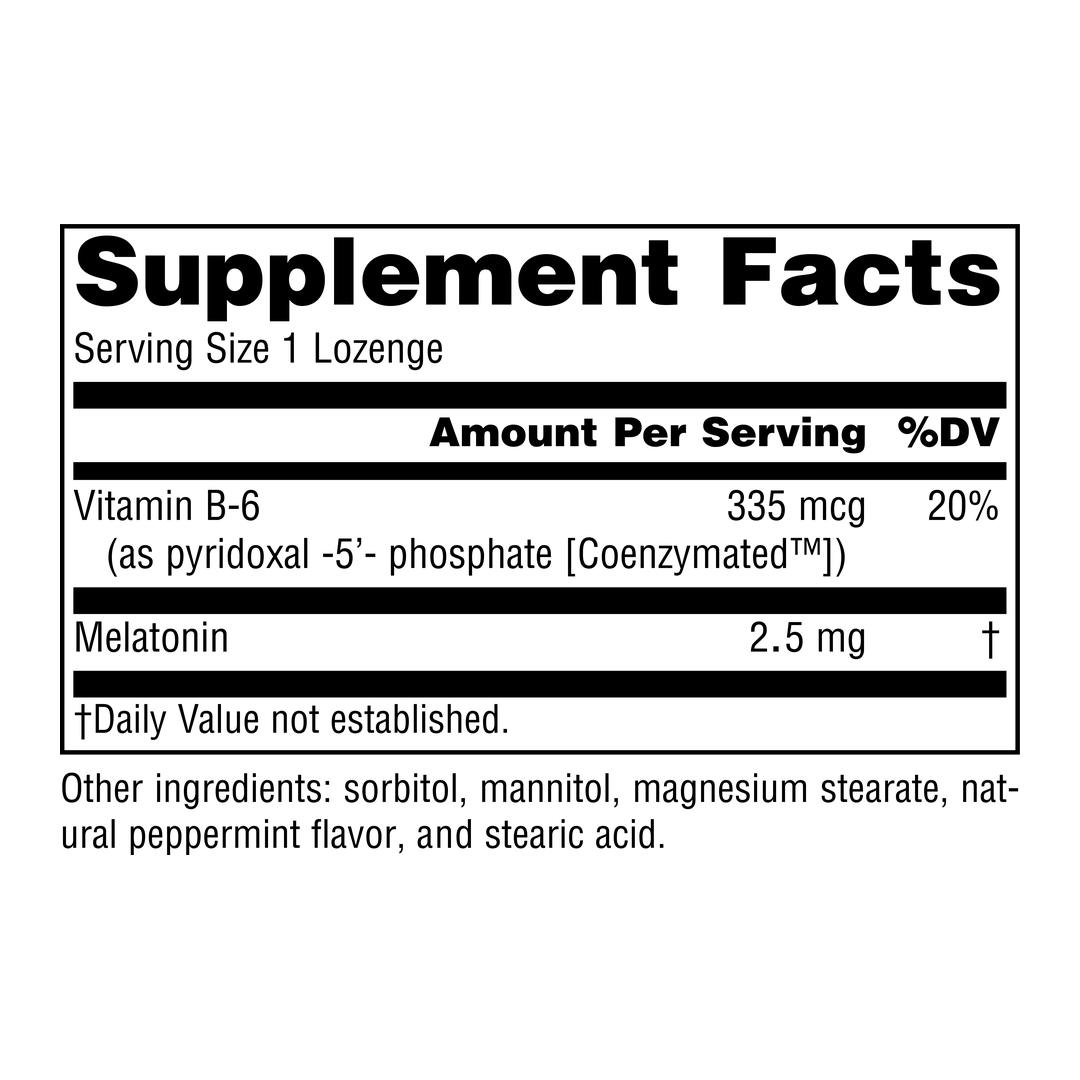 Source Naturals, Sleep Science, Melatonin, Peppermint, 2.5 Mg, 120 Lozenges