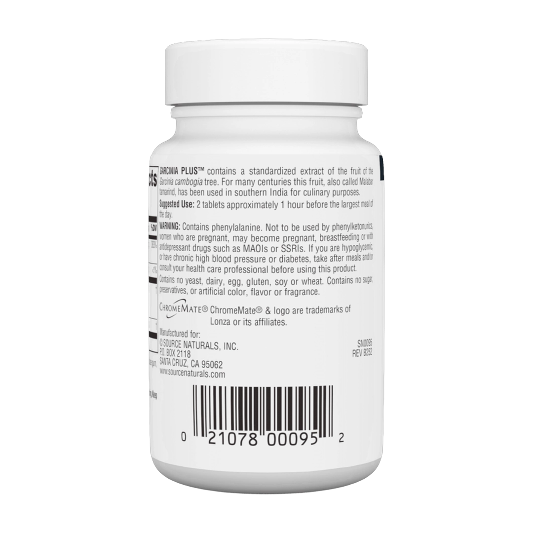 Source Naturals, Garcinia plus, 60 Tablets