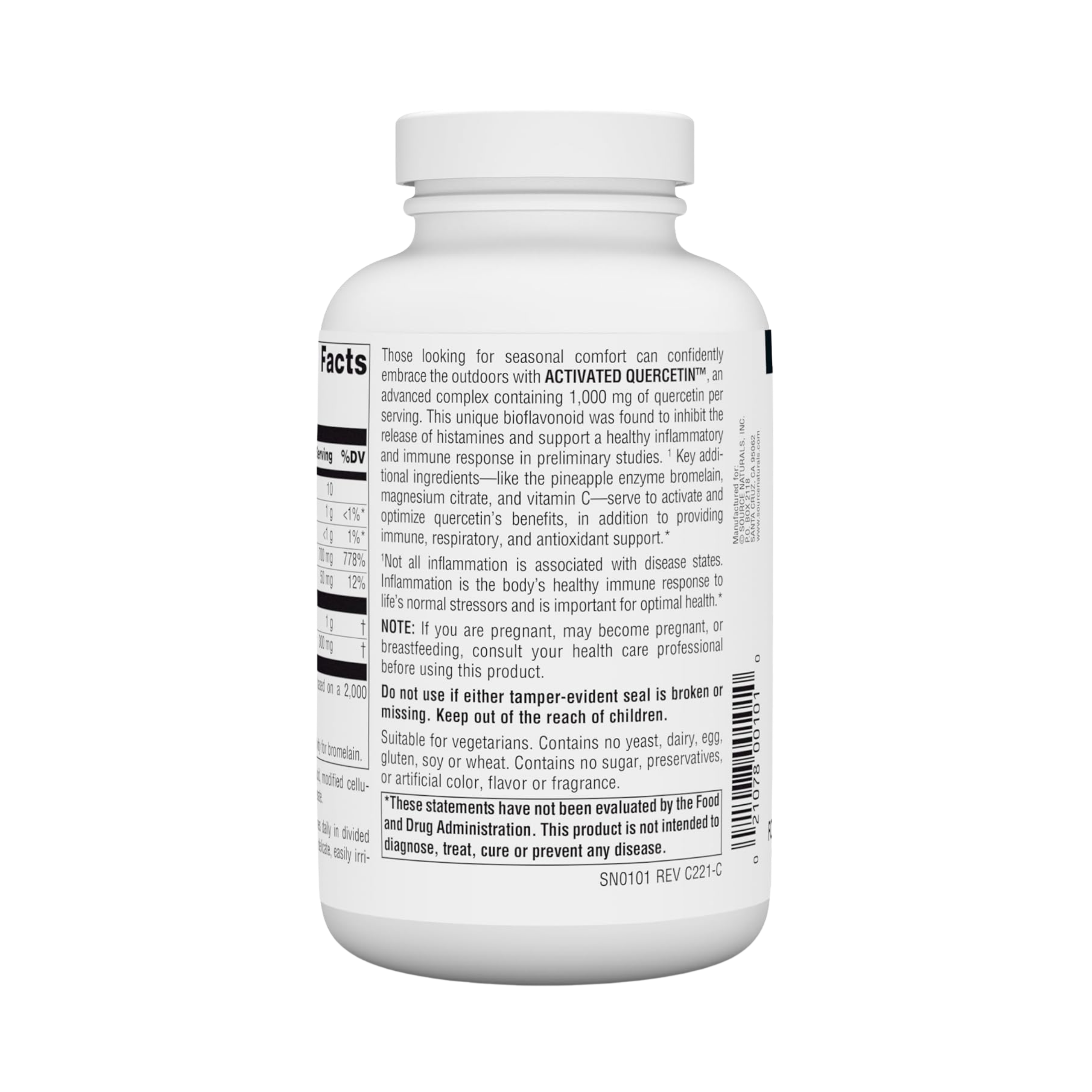 Source Naturals, Activated Quercetin, 200 Tablets