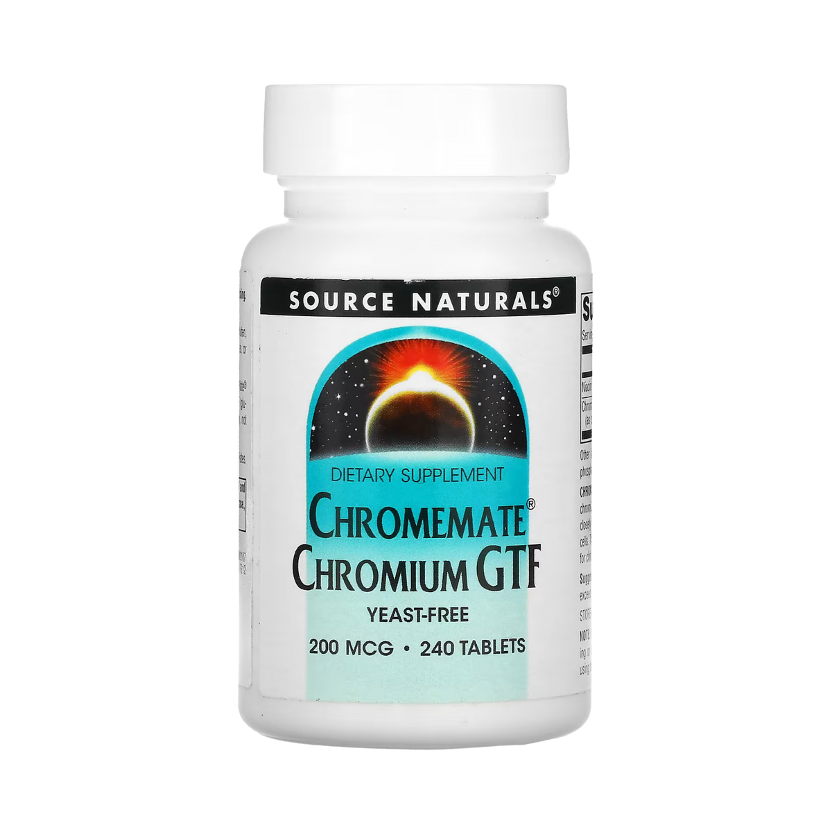 Source Naturals, ChromeMate Chromium GTF, 200 Mcg, 240 Tablets