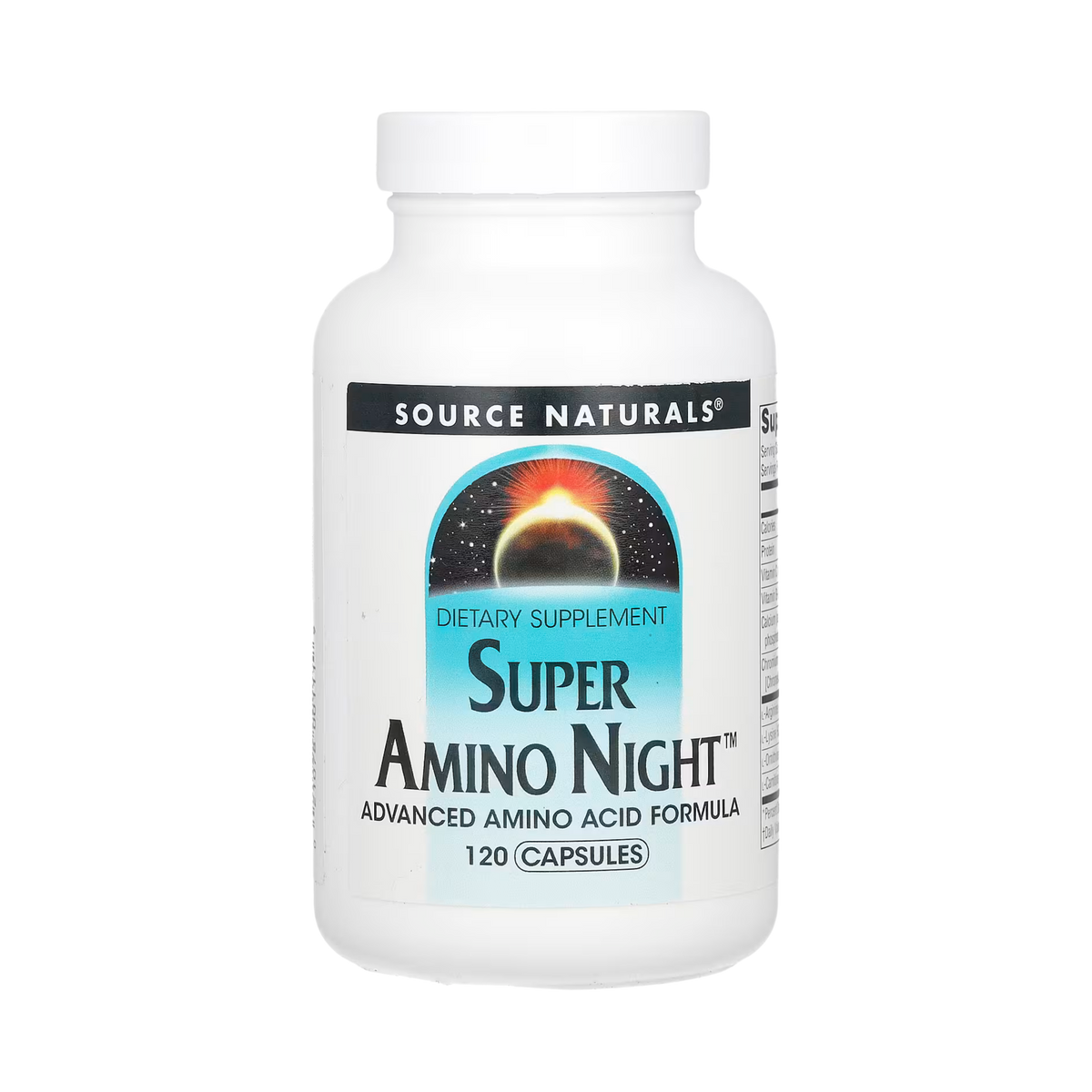 Source Naturals, Super Amino Night, 120 Capsules