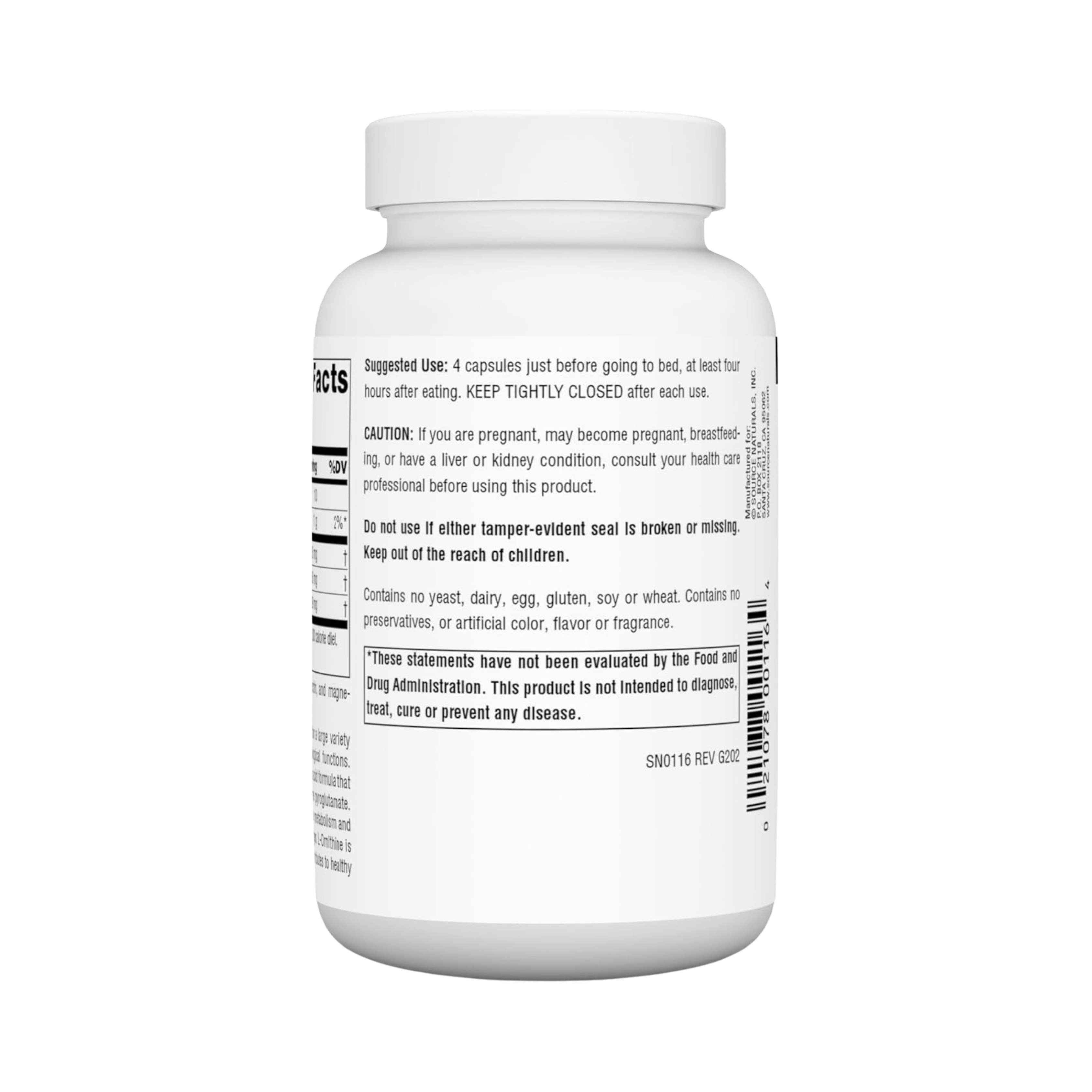 Source Naturals, Amino Night, 120 Capsules